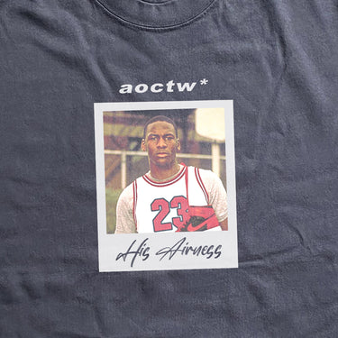 HIS AIRNESS HEAVYWEIGHT BLACK T-SHIRT