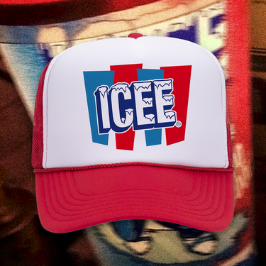 'ICEE' RED / WHITE FOAM TRUCKER HAT