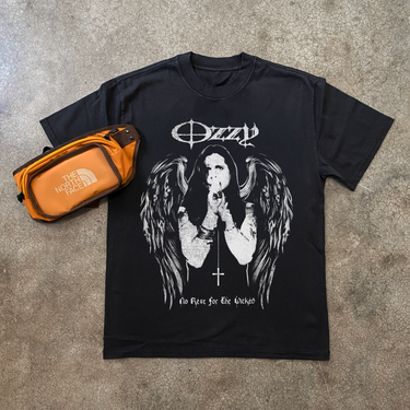 OZZY OSBOURNE 'NO REST FOR THE WICKED' HEAVY BLACK TEE