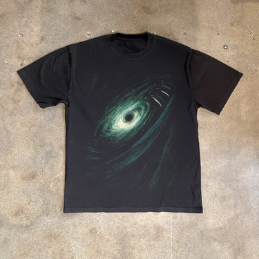 SPELL CARD 'DARK HOLE' HEAVY FADED BLACK T-SHIRT