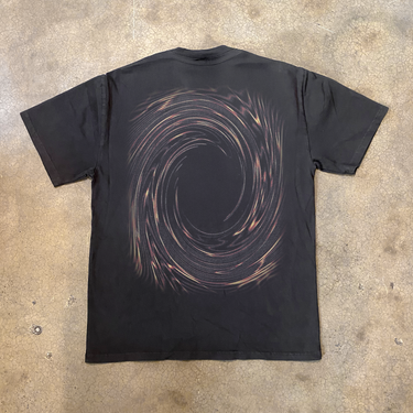 SPELL CARD 'DARK HOLE' HEAVY FADED BLACK T-SHIRT