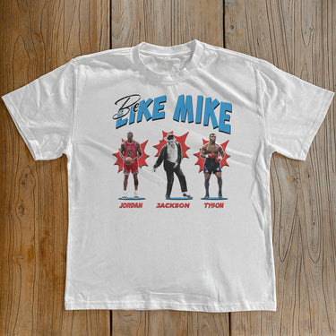 BE LIKE MIKE HEAVYWEIGHT WHITE T-SHIRT