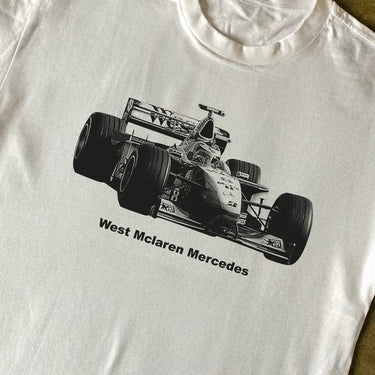 WEST MCLAREN MERCEDES HEAVYWEIGHT WHITE T-SHIRT