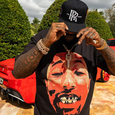PHARRELL SUICIDE WRIST BLACK HEAVY WEIGHT T-SHIRT