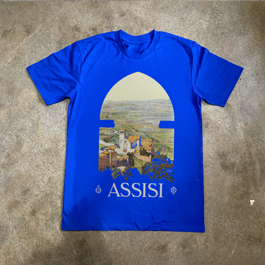 'ASSISI, ITALY' CLASSIC BLUE TEE