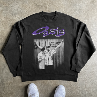 OASIS BLACK CREWNECK