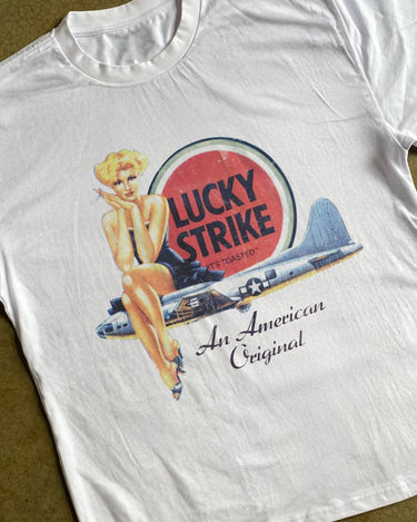 Vintage OG Lucky Strike Heavyweight White T-Shirt – AOCTW