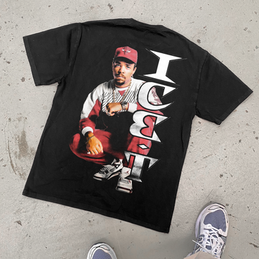 ICE T 'WHAT YA WANNA DO' HEAVY FADED BLACK T-SHIRT