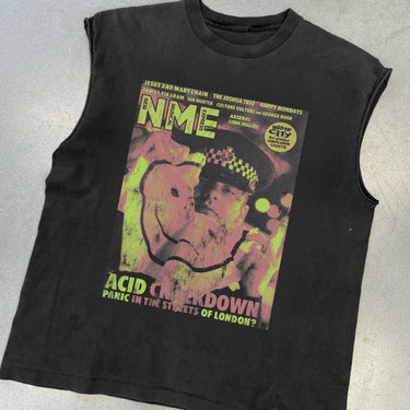 CRACKDOWN HEAVYWEIGHT BLACK CUT- OFF T-SHIRT