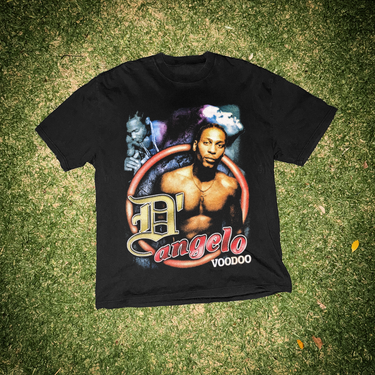 2000 D'ANGELO 'VOODOO' UNTITLED FADED BLACK HEAVYWEIGHT TEE