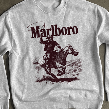 MARLO MAN 'RUSTLER' WHITE WEATHER CREWNECK