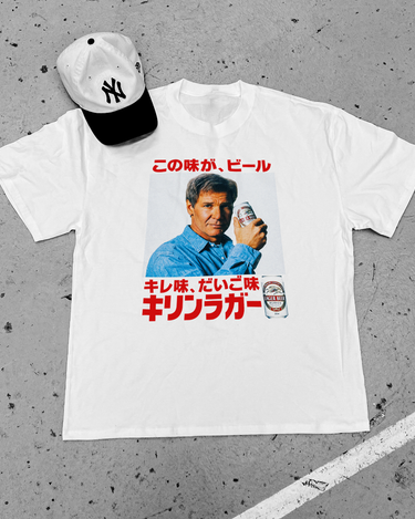 1994 Harrison Ford 'Kirin' Japanese Beer Promo Heavy Faded Tee – AOCTW