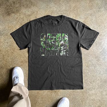 SATIVA HEAVYWEIGHT BLACK TSHIRT