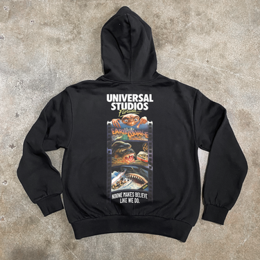 90s RETRO 'UNIVERSAL STUDIOS' HEAVY FADED BLACK TEE
