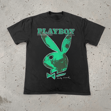 PLAYBOY 'ANDY' COVER 1986 HEAVY BLACK TEE
