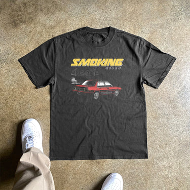 SMOKING KILLS HEAVYWEIGHT BLACK TSHIRT