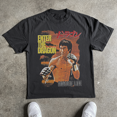 ENTER THE DRAGON HEAVYWEIGHT BLACK TSHIRT