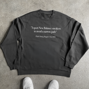 BUGGIN' OUT BLACK CREWNECK