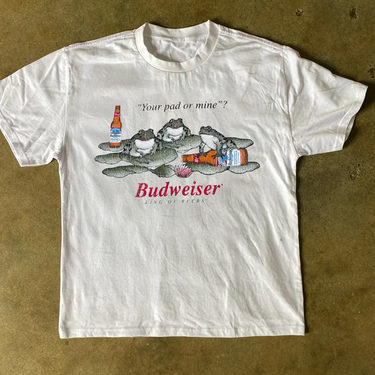 Bud Your Pad Or Mine Heavyweight White T-Shirt
