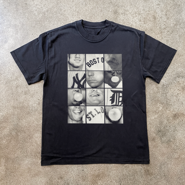 MAJOR LEAGUE 'CHEW' HEAVY BLACK TEE