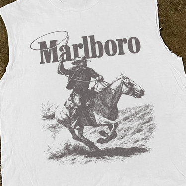 MARLO MAN 'RUSTLER' CUT OFF HEAVY TEE