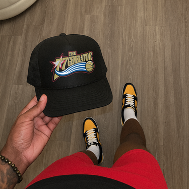 Philly 76Ers 'The Generator' Edgecombe Black Foam Trucker